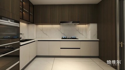 德維爾全屋定制櫥柜 7號(hào)方案效果圖演繹現(xiàn)代廚房美學(xué)